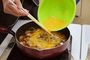 通学コースの調理実習をしました