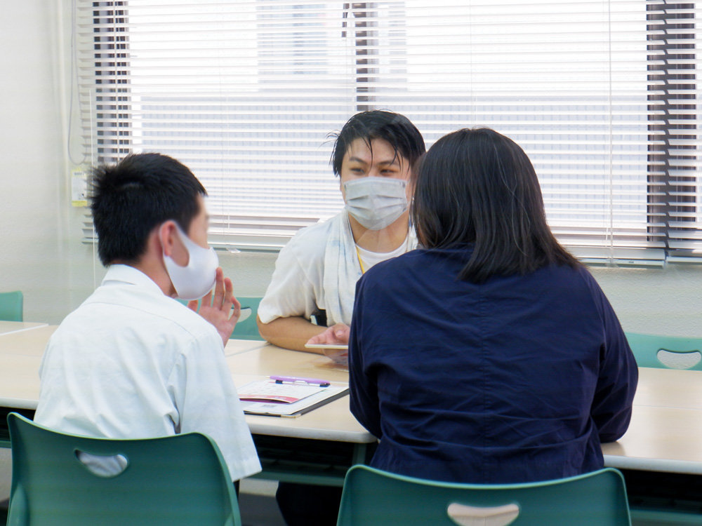 レポート体験の様子