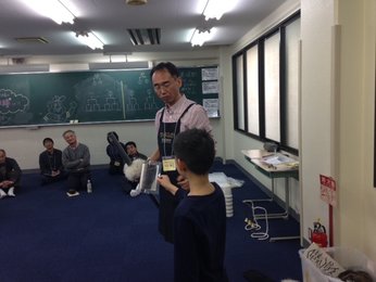 大道仮説実験教室@ルネサンス大阪高校　「びりりん」の講座