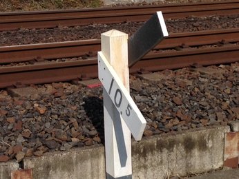 鉄道線路の標識