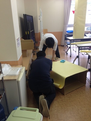 文化祭準備の様子
