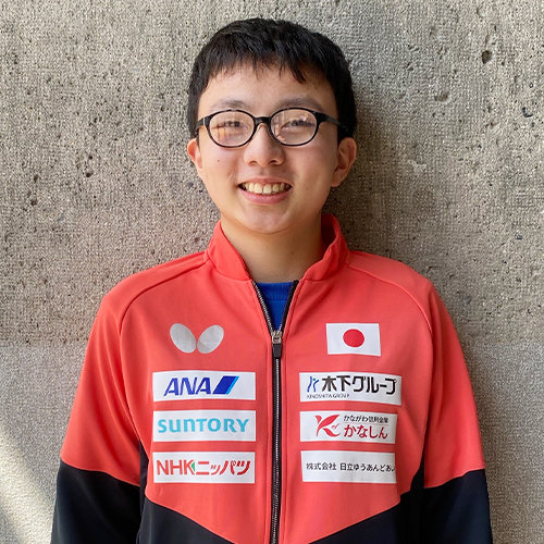 卓球部の北道湧斗さんが2026年度ナショナルチーム候補選手に選出、6月の「パラIDジャパン・チャンピオンシップ」に出場決定