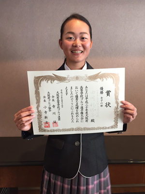 西岡 利佳子さん大阪府高等学校ゴルフ選手権で優勝！