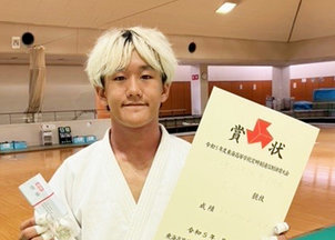 柔道大会・個人戦で重川さんが優勝！