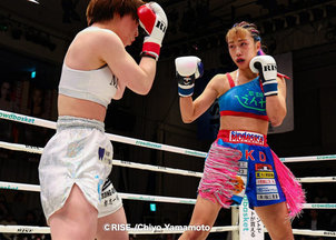牧桃花(桃花シンデレラ)さん、キックボクシング大会「RISE 194」で勝利