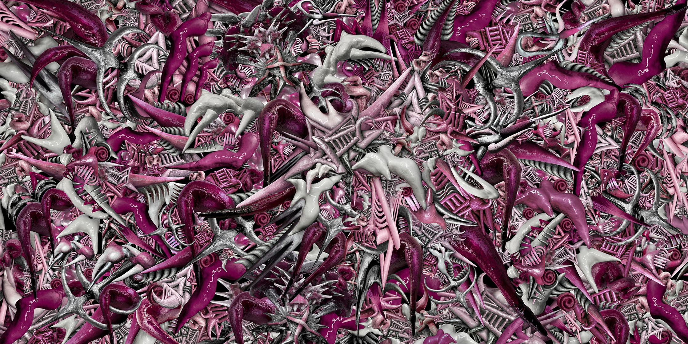 立体的な象と蝶のアート作品　120×120 2412_Matsumoto_work.png